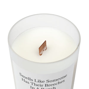 Frosted Glass Candle, 11oz - Breeches In A Bunch