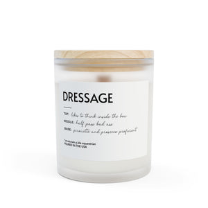 Frosted Glass Candle, 11oz - Dressage