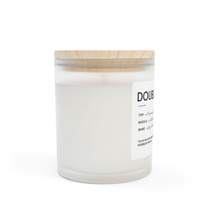 Frosted Glass Candle, 11oz - Double Clear