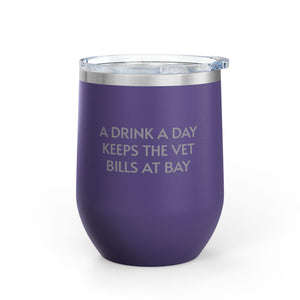 Wine Tumbler, 12oz - A Drink A Day