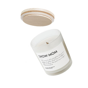 Frosted Glass Candle, 11oz - Show Mom