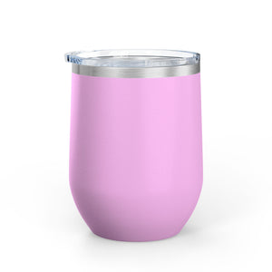 Wine Tumbler, 12oz - Bubbles/Banamine - Pastels