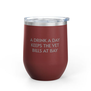 Wine Tumbler, 12oz - A Drink A Day