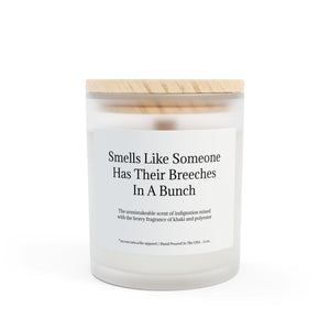 Frosted Glass Candle, 11oz - Breeches In A Bunch