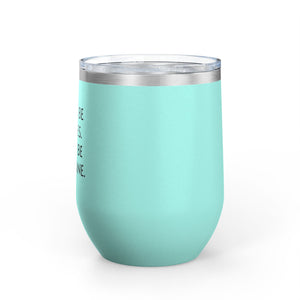 Wine Tumbler, 12oz - Bubbles/Banamine - Pastels
