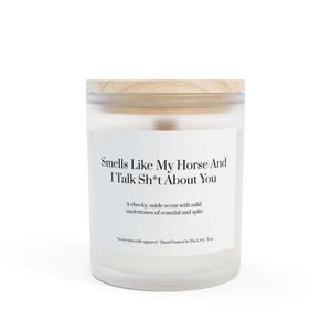 Frosted Glass Candle, 11oz - Horse And I Talk