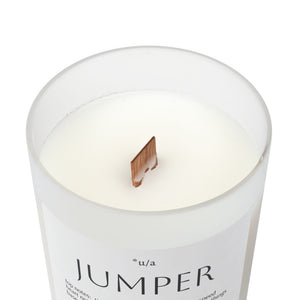 Frosted Glass Candle, 11oz - Jumper
