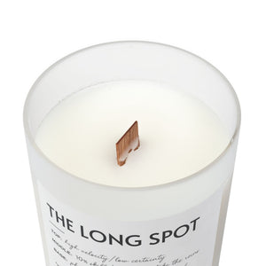 Frosted Glass Candle, 11oz - The Long Spot