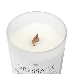 Frosted Glass Candle, 11oz - Dressage