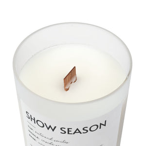 Frosted Glass Candle, 11oz - Show Season