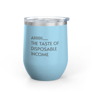 Wine Tumbler, 12oz - Disposable Income - Pastels