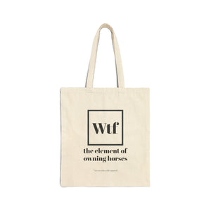 Cotton Canvas Tote Bag - Wtf