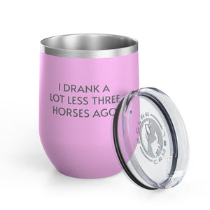 Wine Tumbler, 12oz - I Drank A Lot Less - Pastels