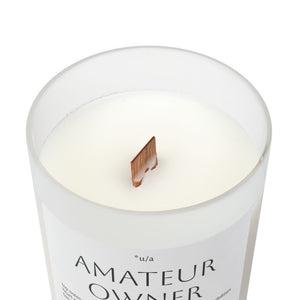 Frosted Glass Candle, 11oz - Amateur Owner