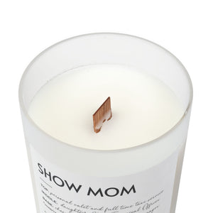 Frosted Glass Candle, 11oz - Show Mom