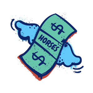 Die Cut Vinyl Stickers - 3x3 - Horse Money