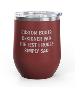 Wine Tumblers, 12 oz. - Custom Boots