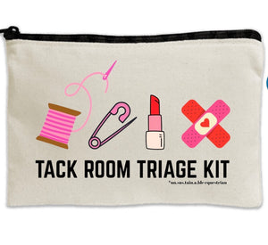Travel Canvas Zipper Pouch - 8.5" x 11.5" - Tack Room Triage Kit