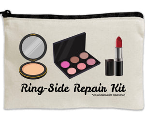 Travel Canvas Zipper Pouch- 8.5" x 11" - Ring-Side Repair Kit