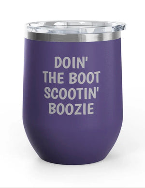 Wine Tumblers - 12 oz. - Boot Scootin'