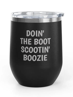 Wine Tumblers - 12 oz. - Boot Scootin'