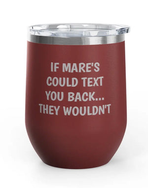 Wine Tumblers, 12 oz. - Engraved - Mare's Text