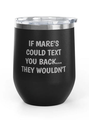 Wine Tumblers, 12 oz. - Engraved - Mare's Text