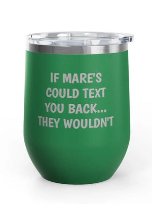 Wine Tumblers, 12 oz. - Engraved - Mare's Text