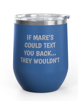 Wine Tumblers, 12 oz. - Engraved - Mare's Text