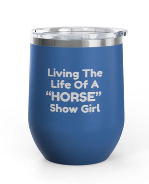 Wine Tumblers -  12 oz. - Horse Show Girl
