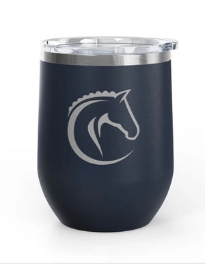 Wine Tumblers -  12 oz. - Horse Profile