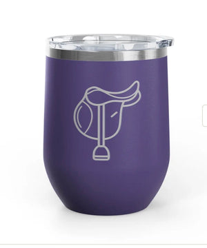 Wine Tumblers - 12 oz. - English Saddle