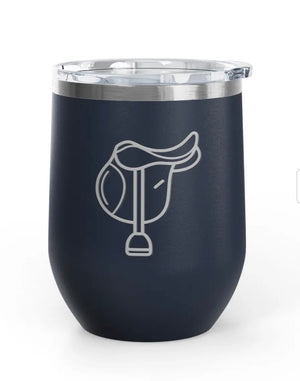 Wine Tumblers - 12 oz. - English Saddle