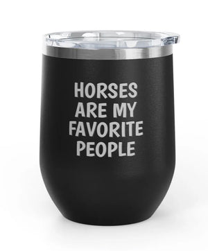 Wine Tumblers, 12 oz. - Horses/Favorite People