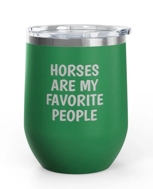 Wine Tumblers, 12 oz. - Horses/Favorite People