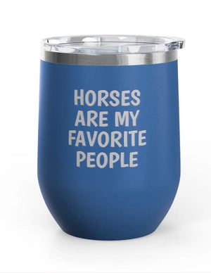 Wine Tumblers, 12 oz. - Horses/Favorite People