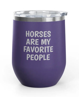 Wine Tumblers, 12 oz. - Horses/Favorite People