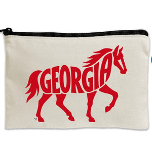 Travel Canvas Zipper Pouch - 8,5" x 11" - Georgia