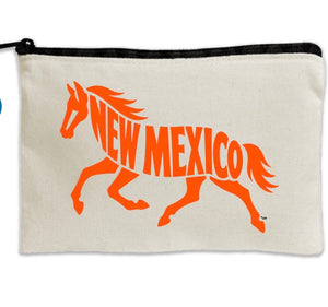 Travel Canvas Zipper Pouch - 8.5" x 11" - New Mexico