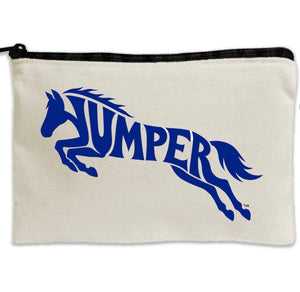 Travel Canvas Zipper Pouch -  8.5" x 11" - Jumper