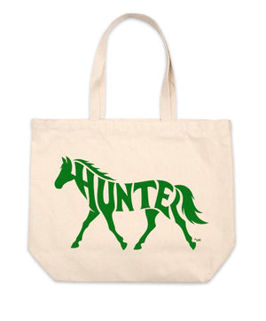 Jumbo Cotton Canvas Tote Bag - 19" x 16" - Hunter