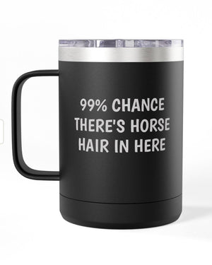 Coffee Mug Tumbler, 15 oz. -  Horse Hair