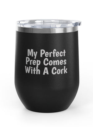 Wine Tumblers, 12 oz. - Perfect Prep/Cork