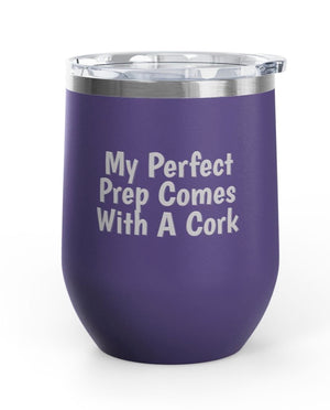 Wine Tumblers, 12 oz. - Perfect Prep/Cork