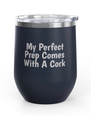 Wine Tumblers, 12 oz. - Perfect Prep/Cork