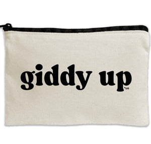 Travel Canvas Zipper Pouch -  8.5" x 11" -