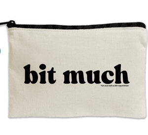 Travel Canvas Zipper Pouch - 8.5" x 11" - Bit Much