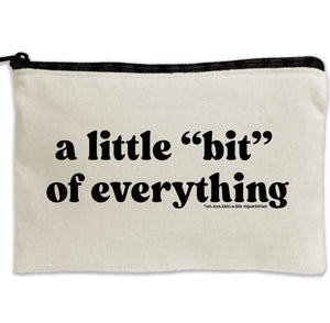 Travel Canvas Zipper Pouch - 8.5" x 11" - Little Bit Of Everything