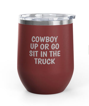 Wine Tumblers, 12 oz. - Cowboy Up