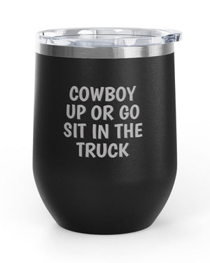 Wine Tumblers, 12 oz. - Cowboy Up